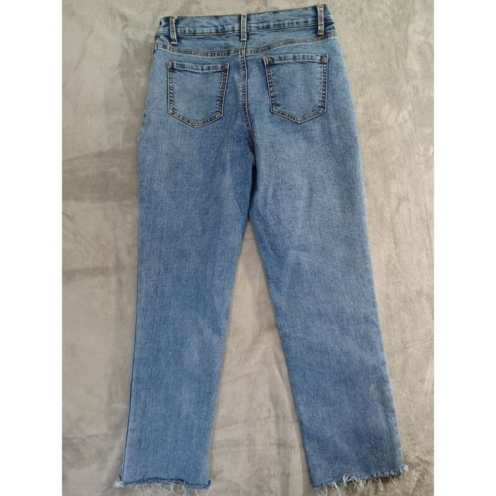 Gloria Vanderbilt Amanda Jeans Size 10 Raw Hem Straight Leg Stretch Everyday‎ - Picture 3 of 10